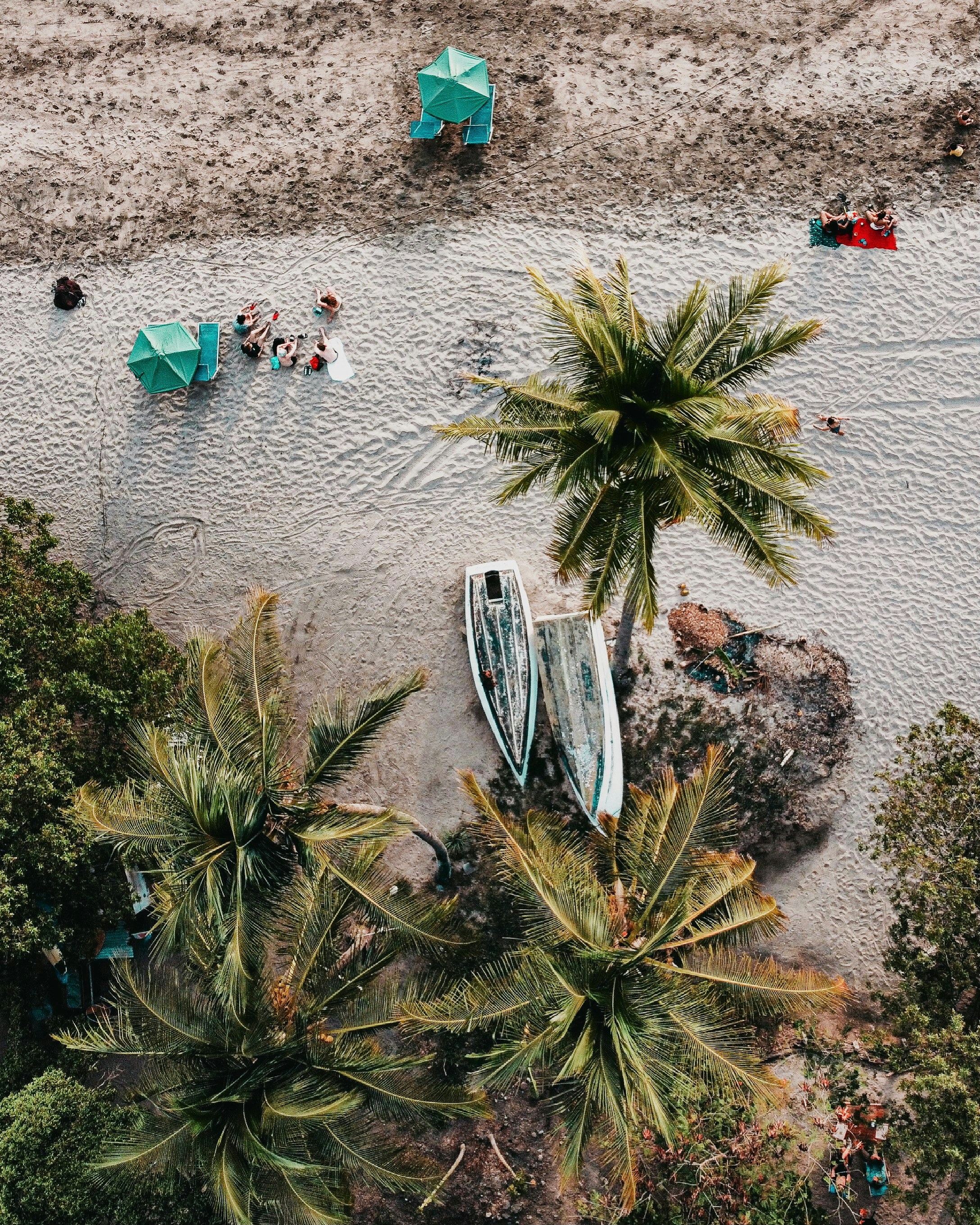 Aerial view of Nosara beach